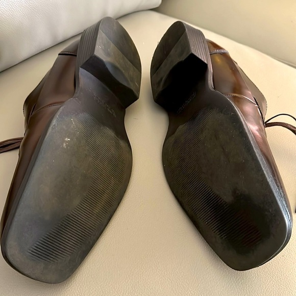 "Make it Smooth" Kenneth Cole Reaction Brown Leather Oxfords - Size 12 M - EUC - Picture 7 of 10